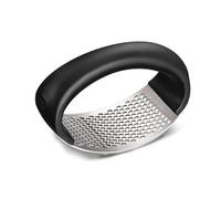 2025 New Garlic Press Rocker,Easy to Use 304 Food Stainless Steel Garlic Crusher and Garlic Chopper Mincer Crusher Grinder Masher (1, Black)