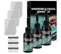 2025 New Glass Cracks Gone Repair Kit,Windshield Crack Repair Kit,Premium Windshield Repair Kit for Chips and Cracks Car Glass Repair Kit,Quick Fix Windshield & Glass Repair Tools (3PC)
