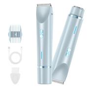 2025 New Glow Aura Bikini Shaver,Glowshave 2-in-1 Women's Body Shaver (Blue)