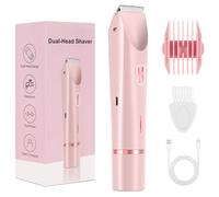 2025 New Glow Aura Bikini Shaver,Glowshave 2-in-1 Women's Body Shaver(Pink)
