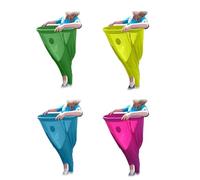 2025 New Granny Pants Outdoor Yard Game Set, Funny Giant Stretchy Pant Grannys Games Set, With 2 Throwing Bouncy Balls & 1 Pumps for Outdoor Birthday Party, Family Reunions (Red)