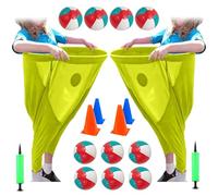 2025 New Granny Pants Yard Game, 2 PCS Funny Giant StretchyPants, Granny Pants Outdoor Game for Backyard Party(Yellow)