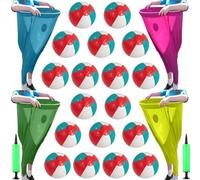 2025 New Granny Pants Yard Game, 4 PCS Granny Pants Outdoor Game, Hilarious Inflatable Ball Relay Set with 18 Balls and 2 Pump for Kids, Adults, Backyard Parties(A+B+C+D)