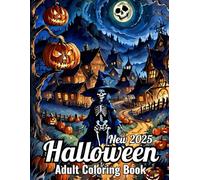 2025 New Halloween Adult Coloring Book: Easy 100 Page Halloween 50 Beautiful Design Coloring Book For Adult (Perfect Halloween Gifts Book For Women)