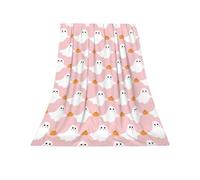 2025 New Halloween Ghost Pink Blanket Halloween Throw Blanket Flannel Lightweight Soft Plush Fuzzy Blankets for Bed Sofa Couch Livingroom Chair Car Travel Pet 40"x30" (B)