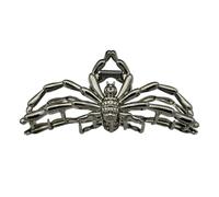 2025 New Halloween Spider Web Metal Hair Clips, Goth Alloy Hair Claw Clip, Funny Punk Hair Accessories Non Slip Grip Hair Barrettes Hair Decorations for Women Cosplay Party Catch Clips (Black, A)