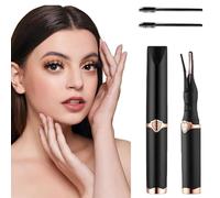2025 New Heated Curler with USB Charging, Black EyelashCurler Women (Set)，Portable Styling Tool for Natural LookIdeal Daily Use and All Types (Black)