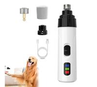 2025 New Heusom Silent Groom Pro Nail Grinder, Heusom Dog Nail Trimmer, Rechargeable USB Pet Paws Grooming Smoothing Tool, with Replacement Grinding Heads for Dogs & Cats (Standard+1head)