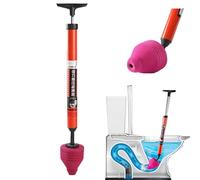 2025 New High Pressure Toilet Unblocker, One Shot Toilet Pipe Plunger, Upgraded Toilet Plunger Kit Air Plunger, Toilet Snake Drain Clog Remover, Toilet Plungers for Unblocking Pipe Clog (64CM)