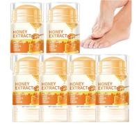 2025 New Honey Foot Cream for Cracked Heels Repair, Deep Moisturising Balm with Shea Butter, Beeswax & Coconut Oil | Dry Skin for Hands & Feet | Non-Greasy 40g Stick for Women & Men (6PCS)