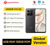 2025 New HONOR X7d 5G Smartphone Snapdragon 6s Gen 3 6.77'' TFT LCD Screen AI camera 6500mAh Supports 35W fast charging IP65 Desert Gold