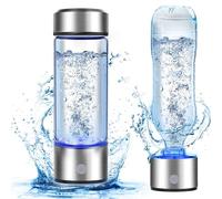 2025 New Hydrogen Water Bottle, 2200PPB in 3Min, SPE PEM Tech, Portable 16OZ, Rechargeable Hydrogen Water Bottle for Travel, Home, Office - Gift for Family & Friends (Silver)