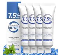 2025 New Hydroxyapatite Toothpaste, Fluoride-Free Toothpaste for Sensitive Teeth, Restorative and Protective Toothpastes, Long Lasting Fresh Breath (4pcs)