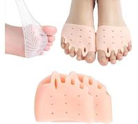 2025 New Hyggear Silicone Toe Separator, Toe Spacers, Pedicure Toe Separators, Silicone Toe Separators, Ball of Foot Cushions, Breathable & Soft, for Men & Women (Skin)
