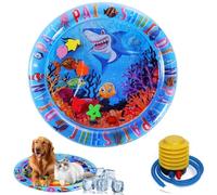 2025 New Interactive Water Sensory Playmat,cat water sensory mat,pet water bed for dogs,Cat Waterbed Toy with Fish,Cooling Mat for Pet with Manual Air Pump,Thickened PVC,Leakproof AntiScratch(25in-A)