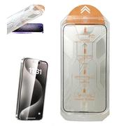 2025 New Invisible Screen Protector -Fingerprint-Proof Dust Free Without Bubbles,Tempered Glass Screen Protector for16/15/14/13 Pro Max,Easy Installation,Precise Positioning (HD,for iPhone-16Pro)