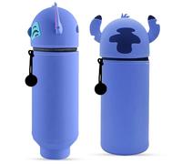 2025 New Kawaii Pencil Case, 2 in 1 Soft Silicone Pencil Case, Animal Pencil Case Panda Capibara Cat Bear for Girls Boys (stch)