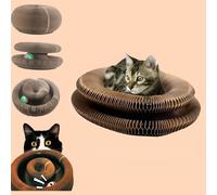 2025 New Kitty Curls Cat Toy, Cardboard Cat Toy, Foldable Magic Organ Scratch Board, Cardboard Scratcher for Cats (1 Pc)