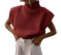 2025 New Ladies Knit Tops Pullover Soft Jumper Cable Long Sleeve Button Side Splits Tunic Fashion Sweater Top Cute Print Style Y2K Autumn and Winter Streetwear Red