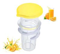 2025 New Lemon Squeezers, Lime Lemon Juicer Squeezer, 2-In-1 Hand Portable Juice Manual Squeezer, Mini Lime Orange Squeezer Fruit Press Hand for Cocktails, Kitchen, Bar, Home (Yellow*1)