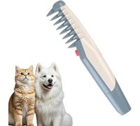 2025 New Lifweb Mataway E-Comb - 2 in 1 Pet Grooming Comb for Knot & Tangle Removal, Electric Detangling Brush for Dogs & Cats
