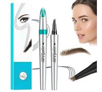 2025 New Magic Eyebrow Pencil, 3D Microblading Waterproof Eyebrow Pen, 4 Tipped Precise Brow Pencil, Long-lasting Natural Makeup Fine Stroke Eye Brow Pencil (01# Light brown)