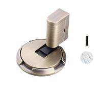 2025 New Magnetic Door Stoppers,Door Catch, Door Wedge Door Stopper Indoors, Adjustable No Drilling Mechanical Floor Doorstop Magnetic Door Catch with Adhesive (Bronze)