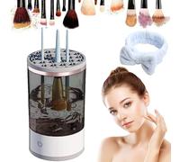 2025 New Make Up Brush Cleaner, Cosmetic Brush Cleaner, Automatic Spinning Makeup Brush Cleaner for for All Size Makeup Brush (Black-1Pcs)