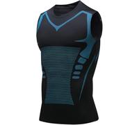 2025 New MENIONIC Tourmaline Posture Corrector Vest, Vitaboost Compression Shirt Power Vest (Black,3XL)