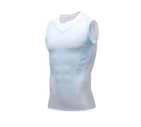 2025 New MENIONIC Tourmaline Posture Corrector Vest, Vitaboost Compression Shirt Power Vest (White,2XL)