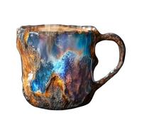 2025 New Mineral Crystal Coffee Mugs, Natural Mineral Crystal Coffee Mug, Multi-Colored Coffee Cup, Coffee Cups with Handle for Home & Office (I)