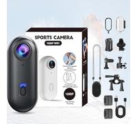2025 New Mini POV Camera, 256GB Thumb Action 4S Body Camera, Wearable Actions Body Cam, HD 1080p/4k Pocket Action Cam, with Ip68 Waterproof for Pet Walking & Outdoors Activities (1080-Black,256G)