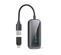 [2025 New Model] OTTOCAST Wireless CarPlay & Android Auto Adapter, 3 in 1 AI Box Play2Video Ultra, Watch Netflix/YouTube in Car, Plug & Play, Low Latency, Upgrades Wired to Wireless