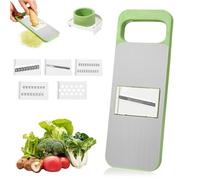 2025 New Multifunctional Vegetable Cutter, 5 Blades Multi-Purpose Vegetable Slicer Cuts Set, Portable Mandoline Slicer and Chopper for Kitchen, Kitchen Gadgets for Onion Potato Lettuce Tomato