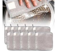 2025 New Multipurpose Wire Dishwashing Rags, Two Layers of Reusable Wire Cleaning Cloth for Wet and Dry, Non-Scratch Wire Dishcloth for Home Kitchen Dishes,Sinks,Stove Top (10PCS)