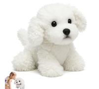 2025 New My Realistic Robot Puppy, Lifelike Robot Puppy that Acts Like Real Puppy, Interactive Intelligent RobotDog, Most Realistic Electronic Pet Companion Gift for Boys Girls and Adults(White)
