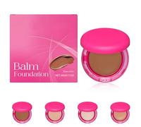 2025 New Peptide Bounce Balm Foundation, Peptide Bounce Foundation, Age-Defying Makeup for Mature Skin, Natural, Medium Coverage, Blur Fine Lines, Smooths Texture (Cocoa color)