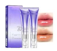 2025 New Plumping & Anti-Wrinkle Hydrating Lip Serum, Color Changing Lip Oil, For Dry Lips, Glossy Mask, Hydrating & Reduce Fine Lines, Increase Lips Elasticity (Orange+Pink)