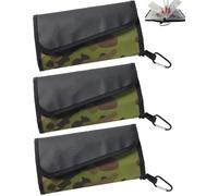 2025 New Portable Fishing Lure Multi-Layer Storage Bag, Waterproof Tackle Binder with Buckle, Large Capacity Soft Bait Organizer for Fishing Gear, Hooks, Rigs & Jigs (Camouflage Green,3 Pcs)