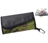 2025 New Portable Fishing Lure Multi-Layer Storage Bag, Waterproof Tackle Binder with Buckle, Large Capacity Soft Bait Organizer for Fishing Gear, Hooks, Rigs & Jigs (Camouflage Green,1 Pcs)