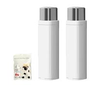 2025 New Portable Floss Dispenser, Automatic Dental Floss Pick Case, Dental Floss Picks Case with 100 Pcs Refillable, for Dating Travel Family Home Hotels (2xwhite)