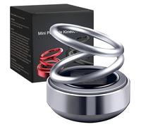 2025 New Portable Kinetic Molecular Heater, Solar Rotating Double Ring Heater, Car Air Freshener Kinetic Diffuser, Dynamic Molecular Heater, Portable Kinetic Aromatherapy for Car, Home (Grey)