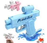 2025 New Prank Two-Way Water Gun, Double-Sided Trick and Reverse Spraying Water, for School Office Prank Trick (Blue)