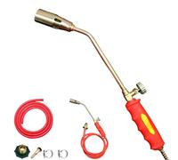 2025 New Propane Torch Weed Burner Kit, High Output 1,900,000 BTU Heavy Duty Flame Torch with Hose & Igniter for Weeding, Snow, Roofing, Asphalt (35mm, Single Switch)