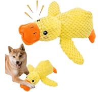 2025 New Quack-Quack Duck Dog Toy, Calming Duck Dog Toy, The Mellow Dog Calming Duck Dog Emotional Support Duck for Dogs, Yellow Chew Toys for Dogs Indoor Puppy (M)