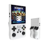 2025 New R36MAX Retro Game Console,Portable Handheld Video Game Console, 4.0-in 4k HD IPS Screen with 64G Built-in 10000 Classic Games, Open Source Linux System (Black, 64) (White, 64)