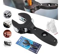 2025 New Ratcheting Tubing Cutter, 2 in 1 Close Quarters Tube Compact Cutter, Tubing Cutter 1/4" to 7/8", Ratcheting PVC Cutter, PVC and Soft Metal Pipes, Copper Pipe Cutter (Black)