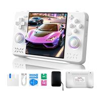 2025 New Retro Game Console Handheld Gaming Device Black Upgraded R36MAX 20000+ Mini Games Portable Classic Game Console 4K HD 4’’ IPS Glass Screen USB-C 4000mAh Arcade Video Gaming Console (White)