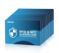2025 NEW RFID Blocking Card, 6 Pack Fuss Protection for Entire Wallet Shield, Credit Card Protector NFC Bank Debit Blocker, Identity Theft Prevention for Passport Travel Security, Blue