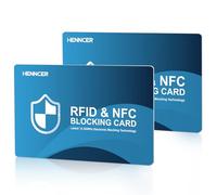 2025 NEW RFID Blocking Card, 6 Pack Fuss Protection for Entire Wallet Shield, Credit Card Protector NFC Bank Debit Blocker, Identity Theft Prevention for Passport Travel Security, Blue